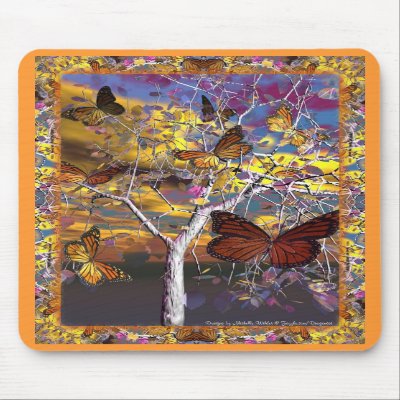 Dragoncats Butterfly Fantasy Mousepad by DragonCat