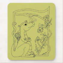Dragonette mousepads by BeMusedArt Dragonette mousepads