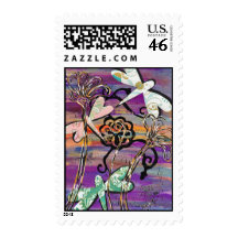Dragonflies 3 Postage