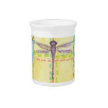 Dragonflies and Bluebells Drink Pitcher