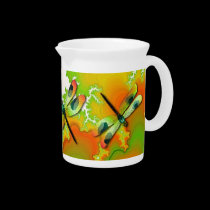 Dragonflies and Fractals Pitcher pitchers