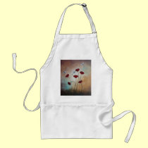 Dragonflies and Poppies aprons