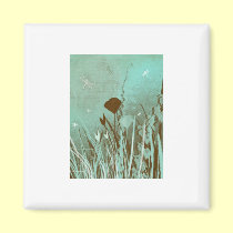 Dragonflies and Weeds magnets