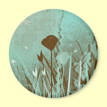 Dragonflies and Weeds magnets
