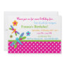 This cute invitation with cute little dragonflies can be completely customized by you..Simply click on the "Customize It " button right below the products picture. From there you will be able to change the font, font color, move the text around,add text and more. Have fun creating your one of a kind product. Dragonflies Birthday Invitation 11