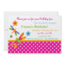 This cute invitation with cute little dragonflies can be completely customized by you..Simply click on the "Customize It " button right below the products picture. From there you will be able to change the font, font color, move the text around,add text and more. Have fun creating your one of a kind product. Dragonflies Birthday Invitation 12