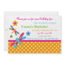 This cute invitation with a cute little dragonflies can be completely customized by you..Simply click on the "Customize It " button right below the products picture. From there you will be able to change the font, font color, move the text around,add text and more. Have fun creating your one of a kind product. Dragonflies Birthday Invitation 2