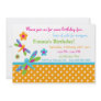 This cute invitation with cute little dragonflies can be completely customized by you..Simply click on the "Customize It " button right below the products picture. From there you will be able to change the font, font color, move the text around,add text and more. Have fun creating your one of a kind product. Dragonflies Birthday Invitation 7
