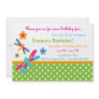 This cute invitation with cute little dragonflies can be completely customized by you..Simply click on the "Customize It " button right below the products picture. From there you will be able to change the font, font color, move the text around,add text and more. Have fun creating your one of a kind product. Dragonflies Birthday Invitation 8
