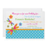 This cute invitation with cute little dragonflies can be completely customized by you..Simply click on the "Customize It " button right below the products picture. From there you will be able to change the font, font color, move the text around,add text and more. Have fun creating your one of a kind product. Dragonflies Birthday Invitation 9