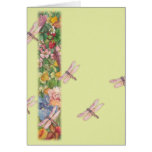 dragonflies by judith cheng greeting card