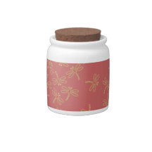 dragonflies candy jars