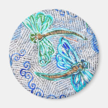 Dragonflies Fridge Magnets