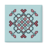 Dragonflies, Hearts and Circles Cross Stitch Patte magnets