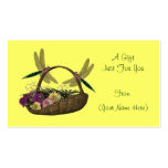 Dragonflies On Basket Personalized Gift Card Tag Dragonflies On Basket Personalized Gift Card Tag