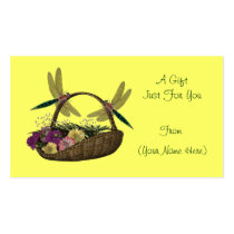 Dragonflies On Basket Personalized Gift Card Tag business cards