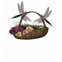 Dragonflies On Flower Basket Nature Shirt shirt