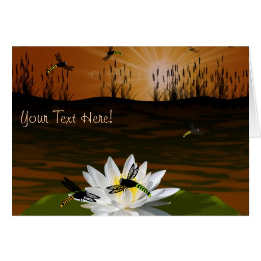 Dragonflies on the Pond Greeting Card
