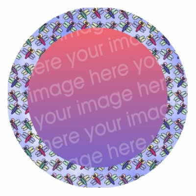 dragonflies pattern photo frame cut outs by littlethings