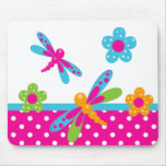 Dragonflies Pink/Blue Mousepad
