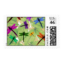 dragonflies postage