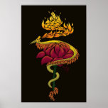 DragonFlowerTorch Posters