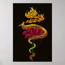 DragonFlowerTorch Posters