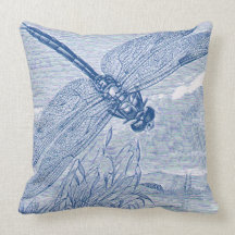Dragonfly 2 pillow