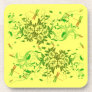 Dragonfly and Floral Cork Coaster