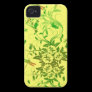 Dragonfly and Floral iPhone Barely There Case iPhone 4 Cases