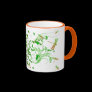 Dragonfly and Floral Mug
