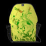 Dragonfly and Floral Rickshaw Messenger Bag