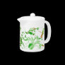 Dragonfly and Floral Teapot