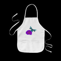 Dragonfly And Flower Apron