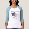 Dragonfly and Pansies t-shirts