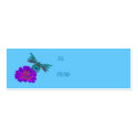 Dragonfly And Zinnia Flower Gift Tag business cards by SmilinEyesTreasures Dragonfly And Zinnia Flower Gift Tag business cards