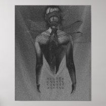 Dragonfly back Print posters