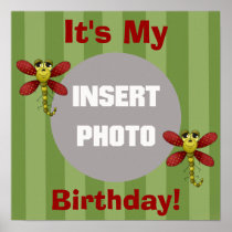 Dragonfly Birthday Poster posters