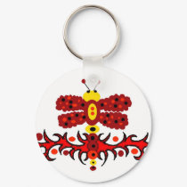 Dragonfly buzz key chain keychains