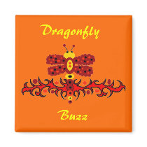 Dragonfly buzz magnet
