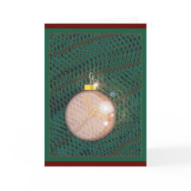 Dragonfly Christmas Ornament Greeting Card