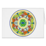 dragonfly circle greeting card