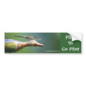 Dragonfly Co Pilot Funny Nature Bumper Sticker bumper stickers