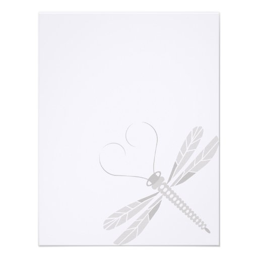 Dragonfly Correspondence Cards Personalized Invite