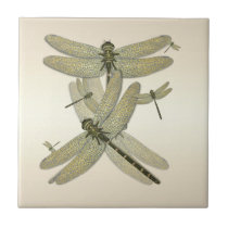 Dragonfly Dancers Ceramic Tile