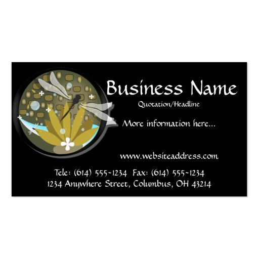 Dragonfly Design 2 Business Cards