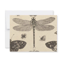 Dragonfly ( detail ) Vintage Art invitations by MyOtherPlanet Dragonfly ( detail ) Vintage Art invitations