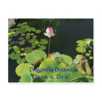 Dragonfly Dreams ~ Dream it, Do it! postcards by ByLightOfMoon Dragonfly Dreams ~ Dream it, Do it! postcards