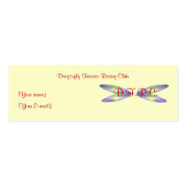 "Dragonfly Faeries Racing Club" Profile Card business cards by pyrabird "Dragonfly Faeries Racing Club" Profile Card business cards
