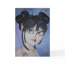 Dragonfly Faery Greeting Card cards